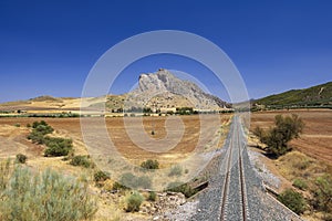 Natural monument The Lovers near Antequera, Malaga, Spain