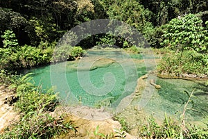 Natural monument park of Semuc Champey at Lanquin