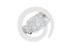 natural moonstone rough gem stone on the white background