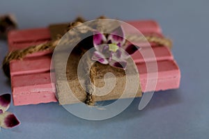 Natural neem handmade soap bars with flowers,spa organic soap,eco-friendly products