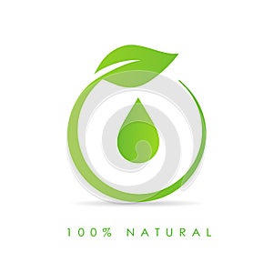 Natural oil drop icon