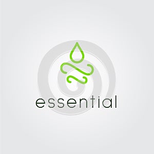 Natural Oil Droplet Logo
