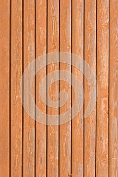 Natural old wood fence planks wooden close board texture, overlapping light reddish brown closeboard terracotta background pattern