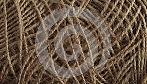 Natural panoramic background of intertwined twine