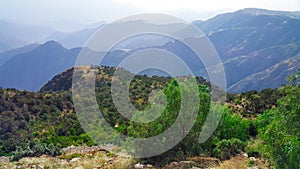 Natural park in abha city Saudi arabia - So beautiful clear blue sky photo