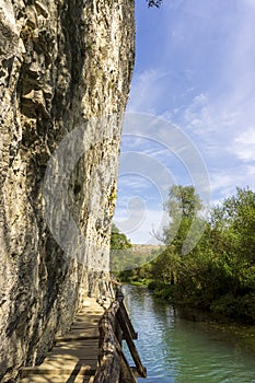 Natural park called Iskar Panega along the Zlatna Panega River near Lukovit, Bulgaria.