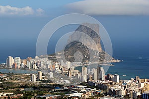 Natural Park of Penon de Ifach situated in Calp, Spain.