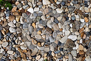 Natural pebble stone background
