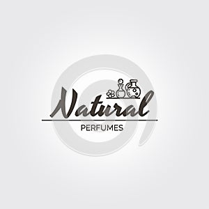 Natural perfumes - logo template