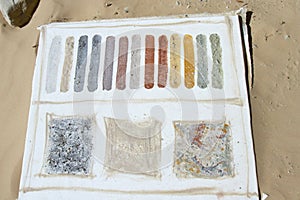 Natural Pigments Made From Desert Sand photo