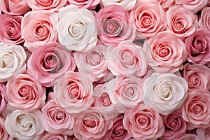 Natural pink roses background