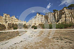 Natural pipes organ in the Pyrenees