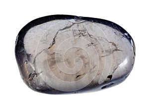natural polished cordierite crystal cutout