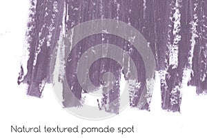 Natural pomade banner background with raw grunge texture of cosmetics.