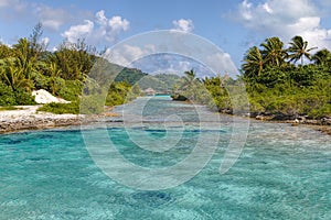 Natural pool in Borabora