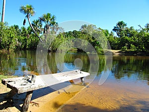 Natural pool known as Fervedouro in Jalapao National Park, Tocantins, Brazil