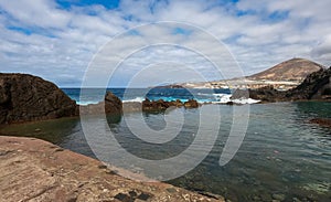 Natural pool near Galdar, known as \