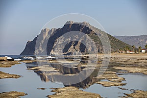 Natural Pools located in the eastern part of Koru Beach of Gazipa?a district of Antalya Province photo