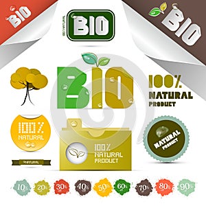 Natural Product Labels - Tags - Stickers Set