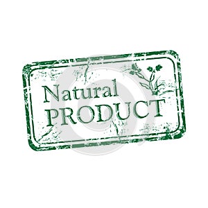 Natural product rubber stamp