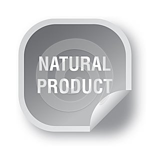 Natural product sticker