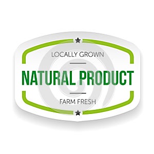 Natural product vintage label