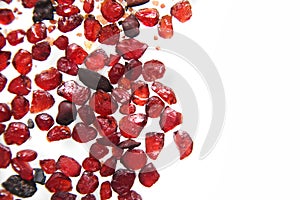 Natural pyrope garnet minerals (gems)