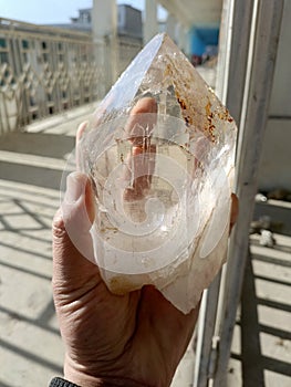 Natural quartz crystal khaplu skardu photo