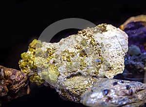 Natural raw gem, large grossular crystals