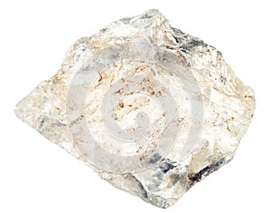 natural raw rock-crystal quartz mineral cutout