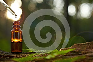 Natural remedies, aromatherapy - dropper & bottle.