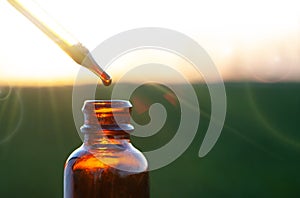 Natural remedies, aromatherapy - dropper & bottle