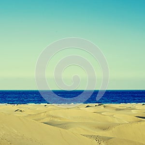 Natural Reserve of Dunes of Maspalomas, in Gran Canaria, Spain