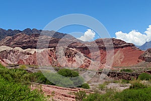 Natural reserve Quebrada de las Conchas en Argentina