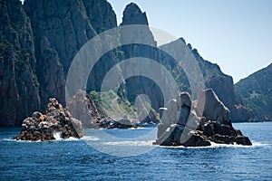 Natural reserve of Scandola in South Corsica