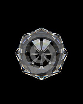 Natural resources eight cut diamond cut and polished beautiful jewel gemstone with refracted facets of light