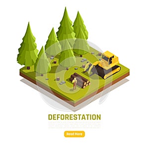 Natural Resources Isometric Composition