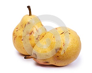 Natural ripe flawed pears photo