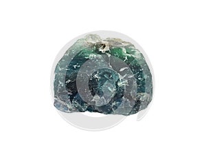 Natural rock - blue green Apatite gemstone on background photo