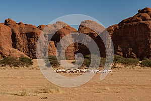 Natural rock formations, Chad.