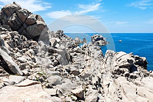 Natural rock formations in Sardinia photo