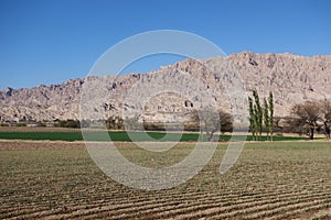 Natural rock fortress and field - RN40 / national road 40