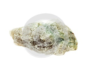 Natural rock - green mineral stone on background