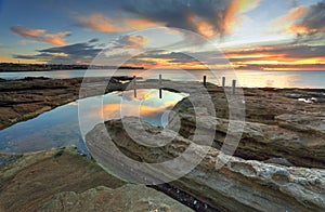 Natural rock pool, South Coogee Australia photo