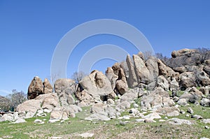 Natural rock stones in Afyon, Turkey photo