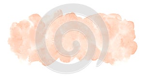 Natural rose beige watercolor rectangle banner background