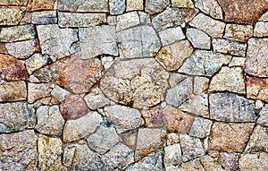 Natural rough stone wall - texture