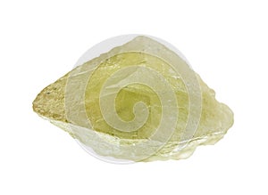 natural rough twinned sphene crystal cutout