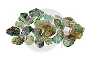 Natural rough Zambian emerald gemstone