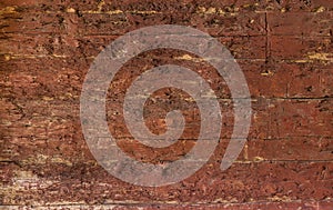 Natural rustic red brown barn wood wall. Wall texture background pattern.